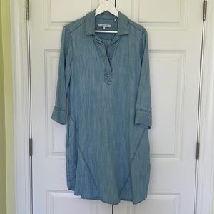 Popover Denim Dress